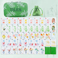 Mahjong Tiles 160 Acrylic American Mahjong Set with Dice PU Bag Shufflers